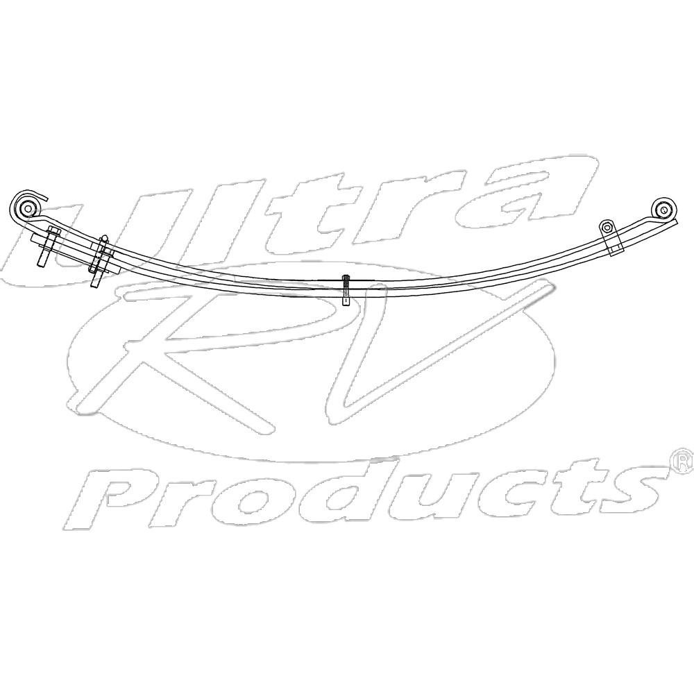 W0012772 - Parabolic Front Leaf Spring Asm 5800lbs (w/ FK7/FK8 &FV3 Front Suspension)